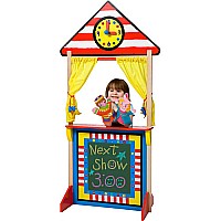 Floor Standing Puppet Theater With Clock