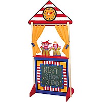Floor Standing Puppet Theater With Clock