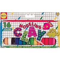 Alex Modeling Clay (Box 16) 16 Assorted Colors