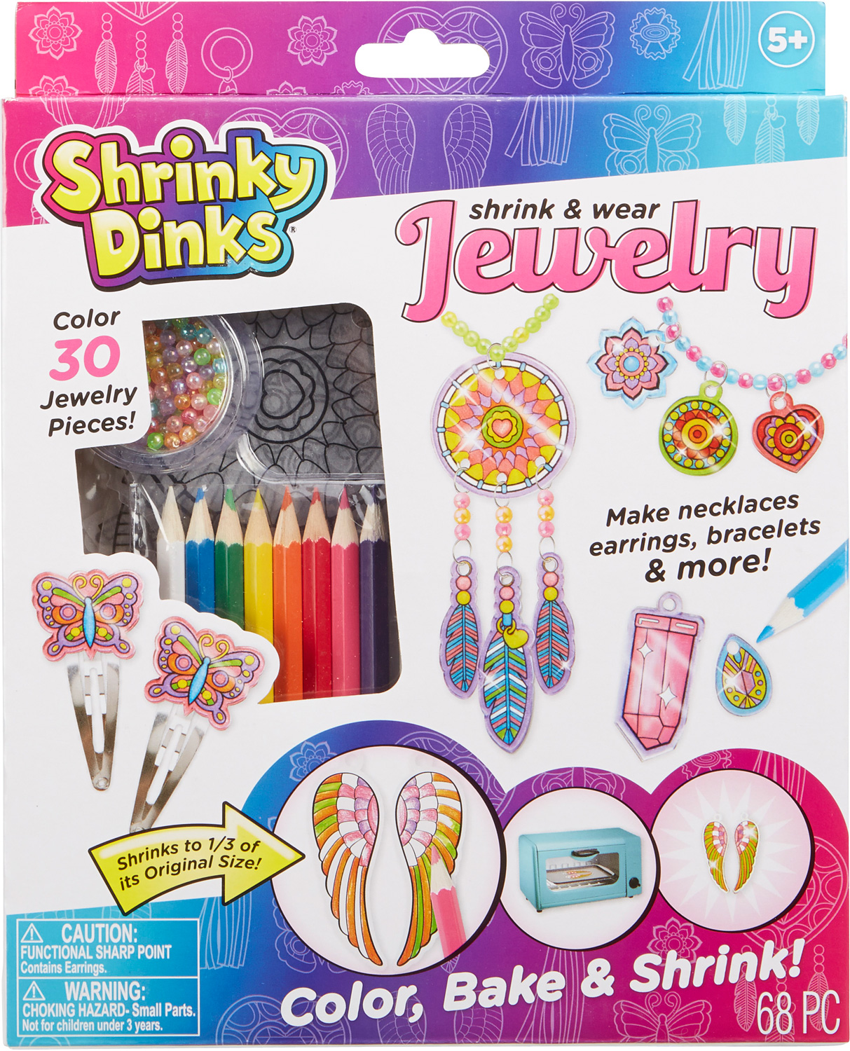 Shrinky Dink Kit-Peace & Love Jewelry 