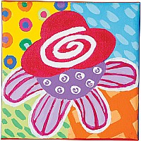 4 Flower Paintings