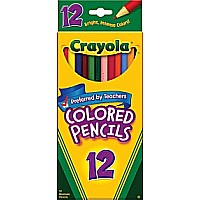 Crayola 12 Asst. Long Pencils 12/ 48