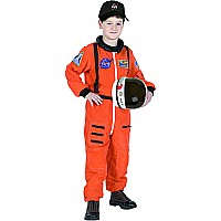Aeromax Jr. Astronaut Suit With Embroidered Cap, Child Sizes Ora