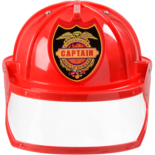 Firefighter Helmet w/Visor, Adjustable, RED Stevensons Toys