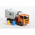 Man Side Loading Garbage Truck