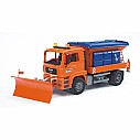 Man Winter Service with Snow Plough