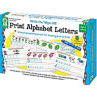 Write On/ Wipe Off: Print Alphabet Letters