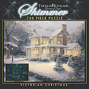 750 Piece Thomas Kinkade Shimmer  Victorian Christmas (out of pr