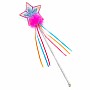 Glitter Rainbow Wand (multi Pastel  Hot Pink)