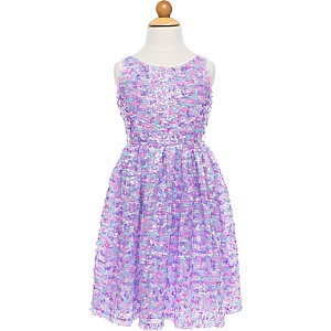 Purple Party Sequins Dress (size 3-4)