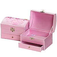 Ballerina Chest Jewel Box, Pale Pink