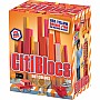 100 Piece Assorted Hot Colors Wooden Blocks