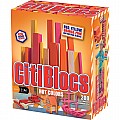 200 Piece Assorted Hot Colors Wooden Blocks