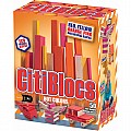 50 Piece Assorted Hot Colors Wooden Blocks