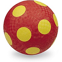5" Playground Ball  Red-Yellow Dots