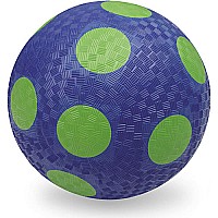 7" Playground Ball Loose  Blue-Green Dots