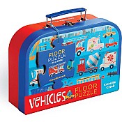 24-Piece Puzzle Case - Vehicles