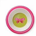 Bowl, Pink Butterfly