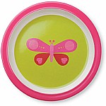Plate  Pink Butterfly