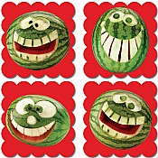Photo Fruit Scratch 'n Sniff Stickers Watermelon
