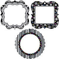 Black & White Collection 10" Jumbo Cutouts