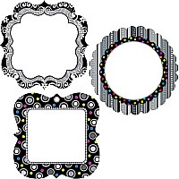 Black & White 6" Cutouts