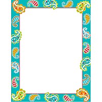 Dots On Turquoise Paisley Chart