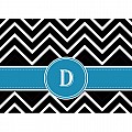 Alphabet Soup- Chevron -d- Folded Notecard
