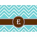 Alphabet Soup- Chevron -e- Folded Notecard