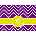 Alphabet Soup- Chevron -g- Folded Notecard