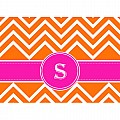 Alphabet Soup- Chevron -s- Folded Notecard