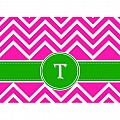 Alphabet Soup- Chevron -t- Folded Notecard