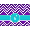 Alphabet Soup- Chevron -v- Folded Notecard