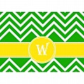 Alphabet Soup- Chevron -w- Folded Notecard