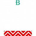 Alphabet Soup- Chevron -b- Notepad