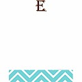 Alphabet Soup- Chevron -e- Notepad