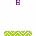 Alphabet Soup- Chevron -h- Notepad