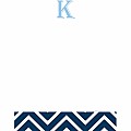 Alphabet Soup- Chevron -k- Notepad