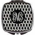 Black Chain Link Compact Mirror