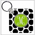 Black DOT Key Chain