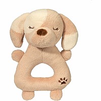Orange Dog Ring Rattle