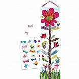 Growth Chart Hot Pink Flower