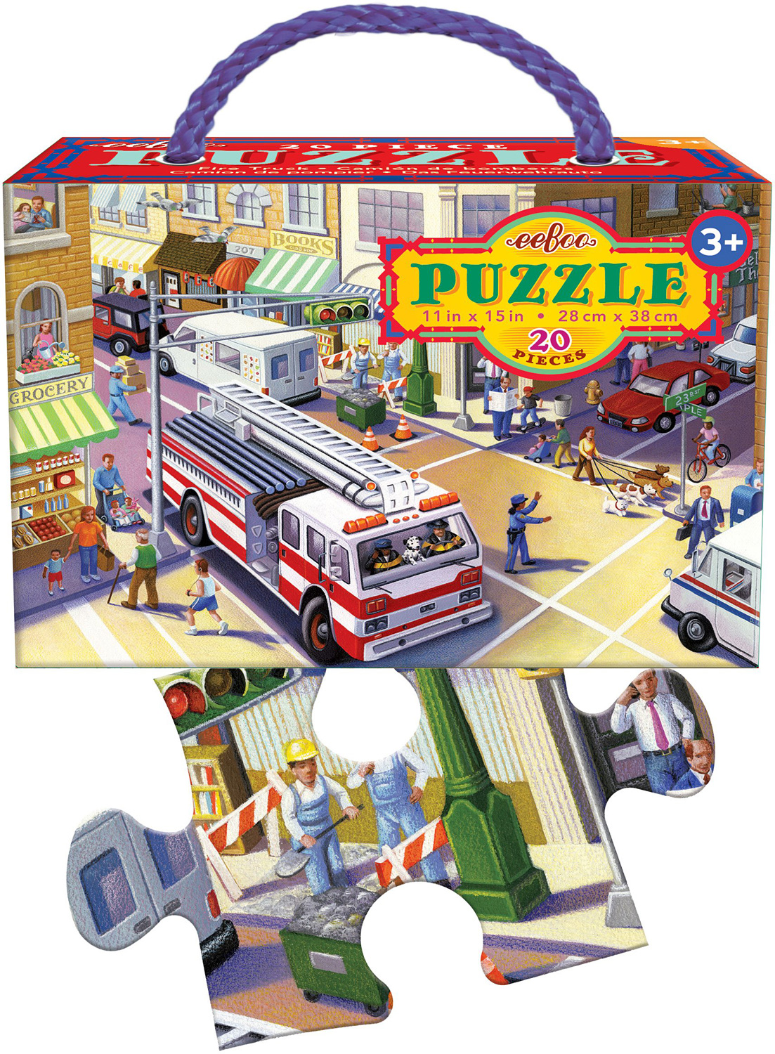 Fire Truck 20 Piece Puzzle On Classic Toys Toydango