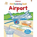 Airport Coloring Book with Stickers