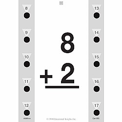 Addition (Hot Dots Flash Cards)