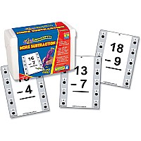 More Subtraction (Hot Dots Flash Cards)