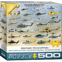 Military Helicopters 500-piece Puzzle