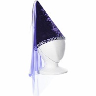 Fairy Princess Hat with Sequin Trim - Purple