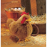 RED HEN PUPPET by Folkmanis