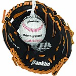 Teeball Glove and Ball (righty) Tan/ Black